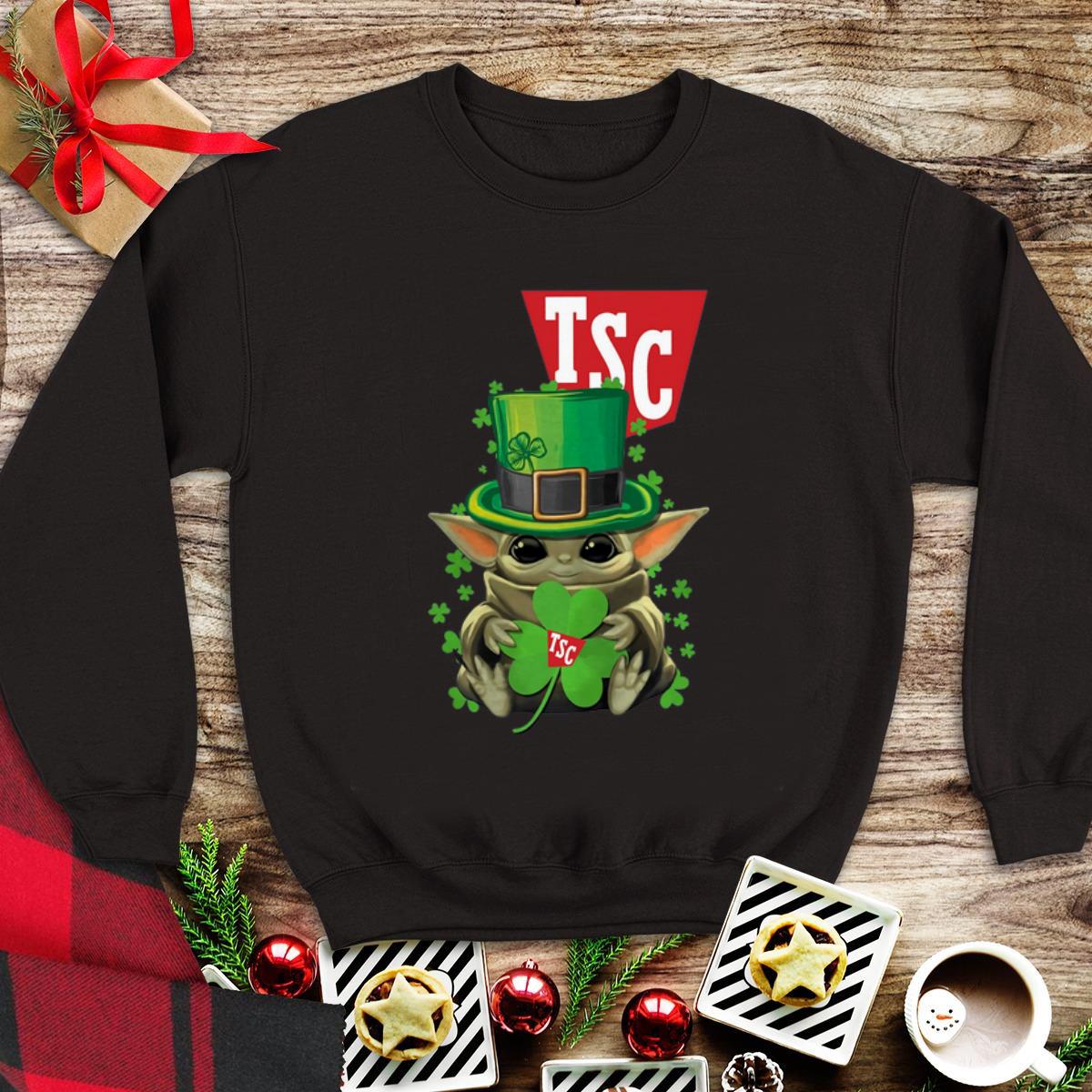 Awesome Baby Yoda TSC Stores Shamrock St. Patrick’s Day shirt