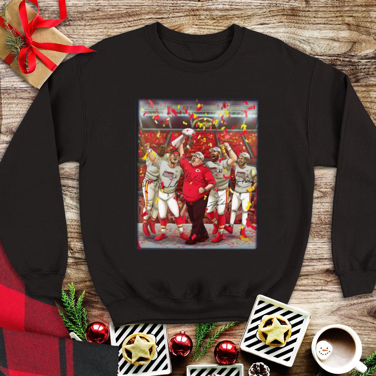 Awesome Kansas City Chiefs Andy Reid and Players Super Bowl Champions shirt