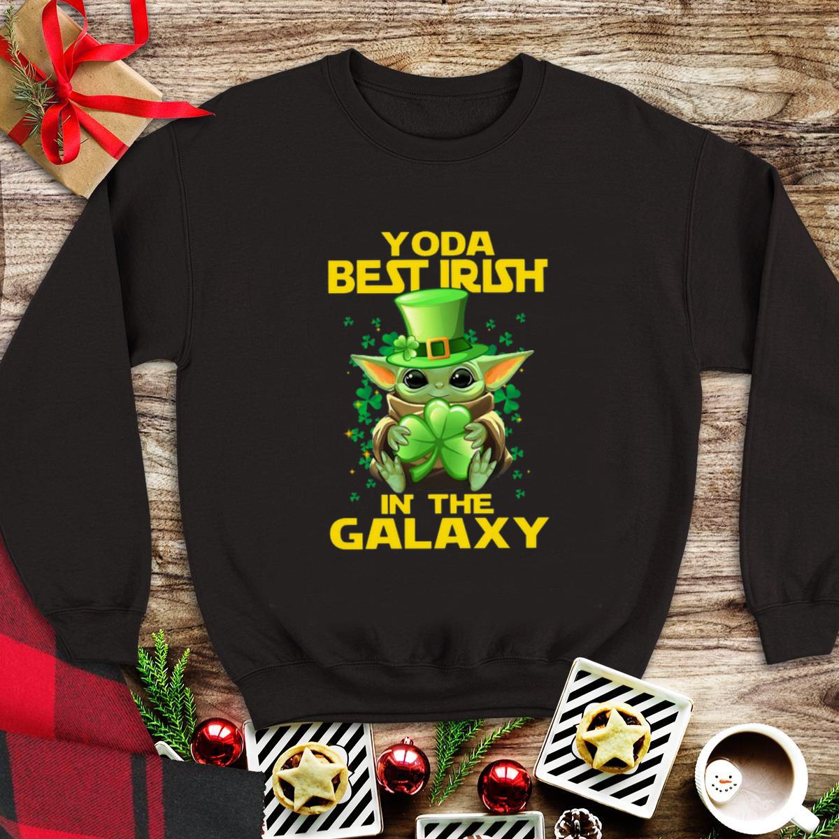 Baby Yoda Best Irish In The Galaxy shirt