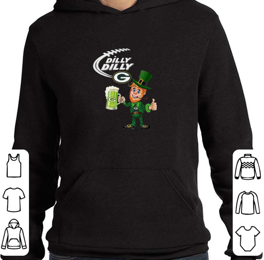 Nice Leprechaun Dilly Dilly beer Green Bay Packers St Patrick day shirt