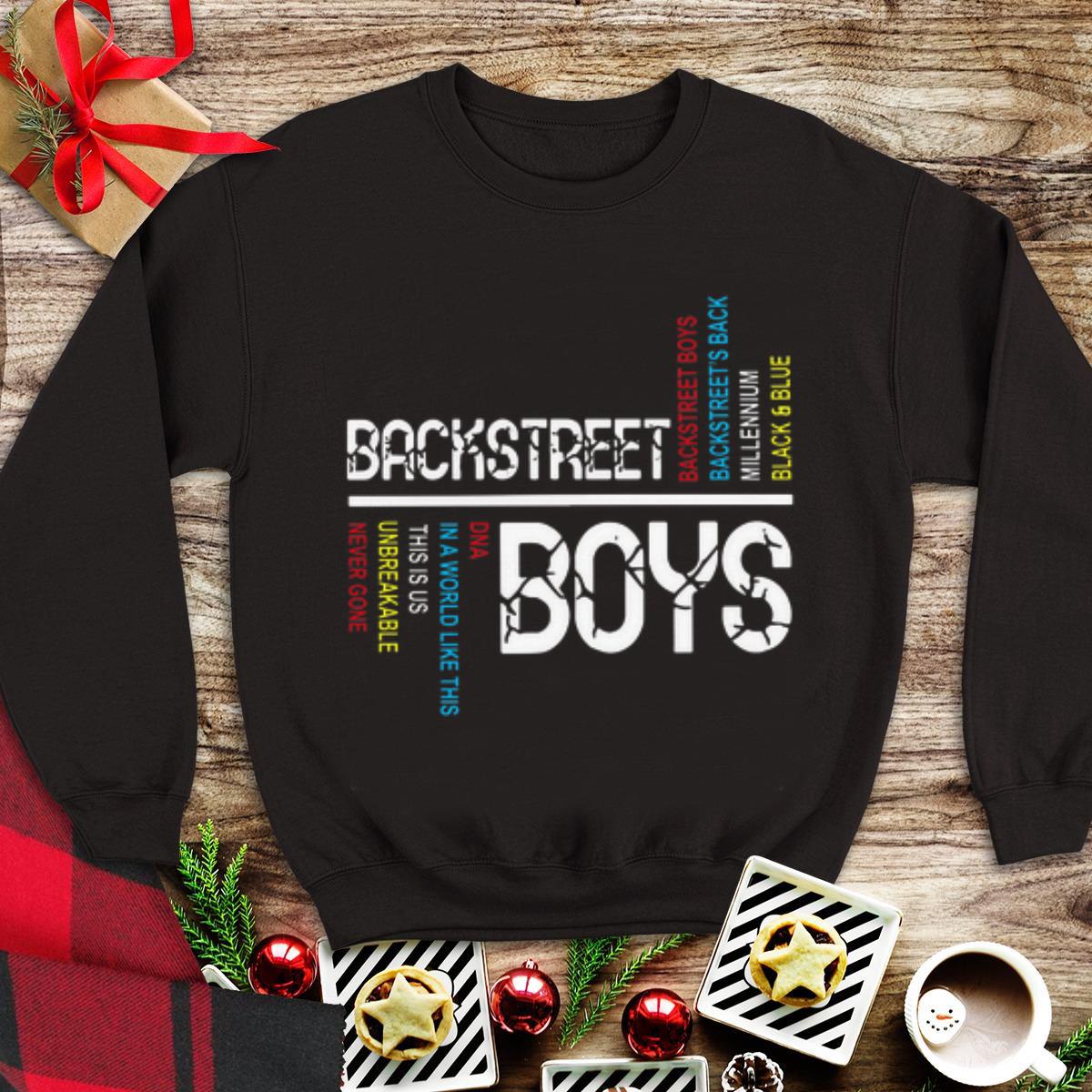 Original Backstreet boys backstreet’s back millennium black and blue shirt