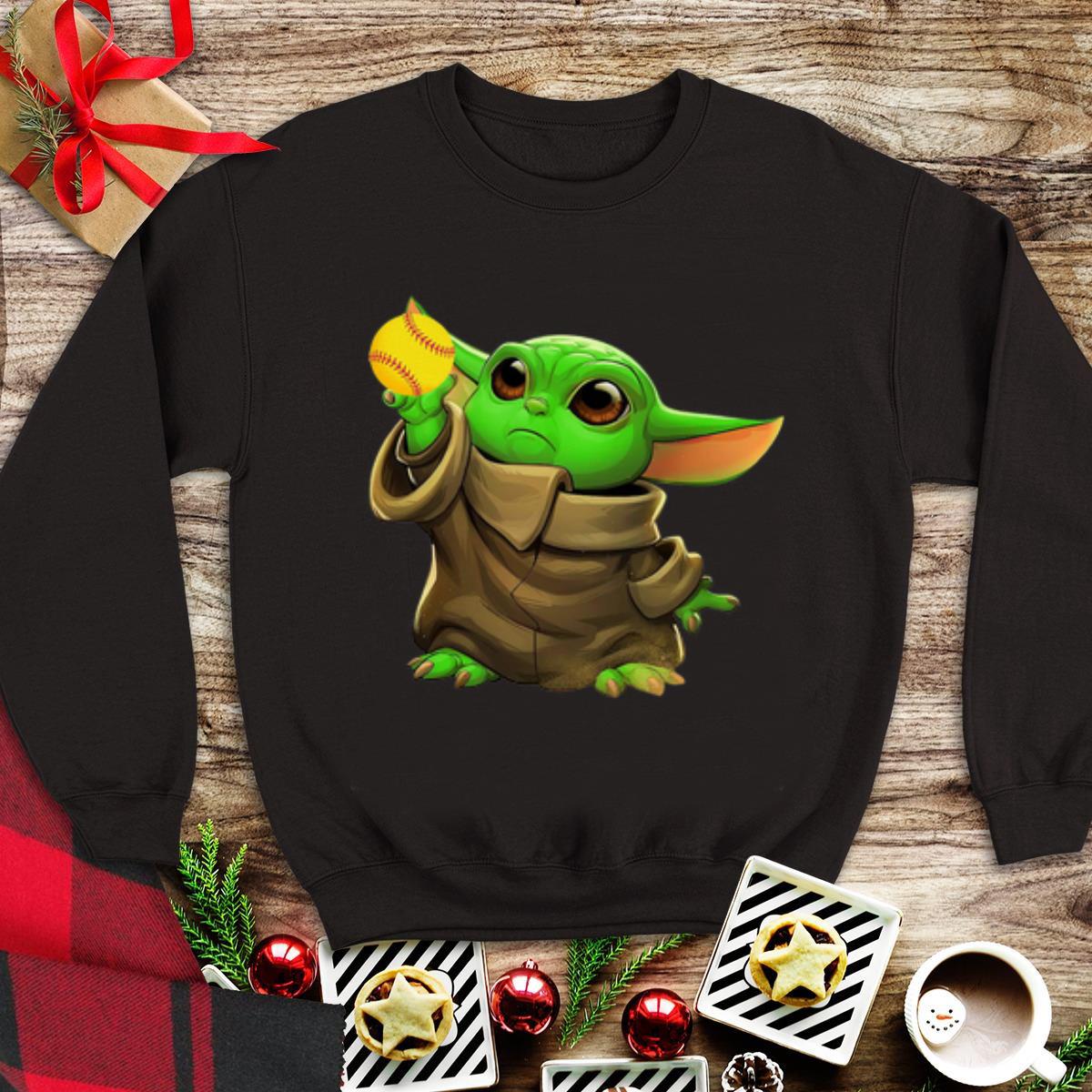 Premium Baby Yoda Baseball shirt