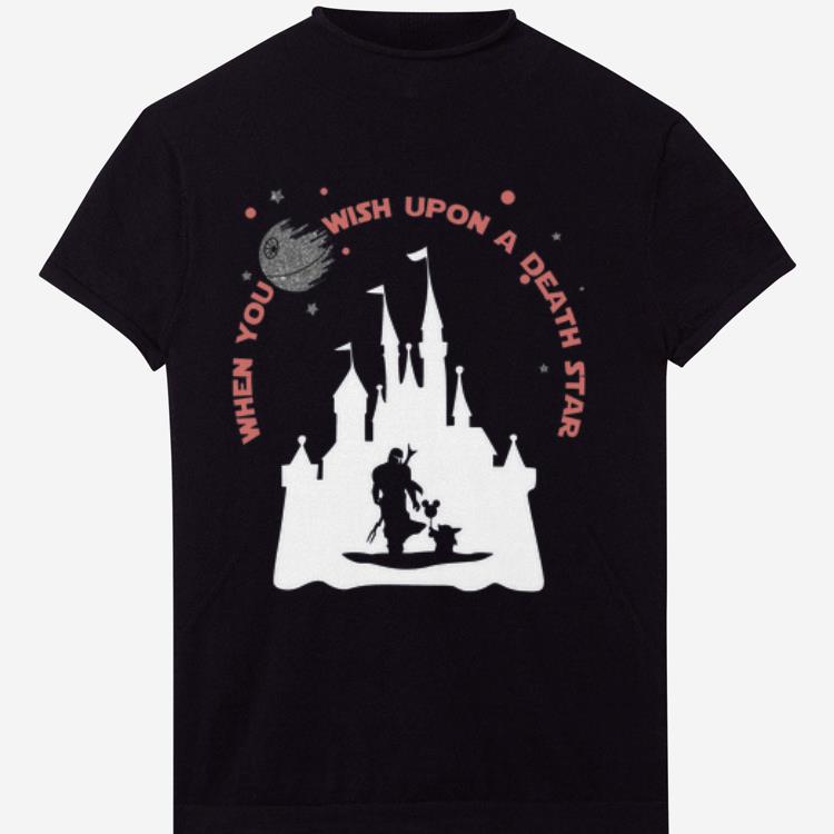 Premium Baby Yoda The Mandalorian When You Wish Upon A Death Star shirt