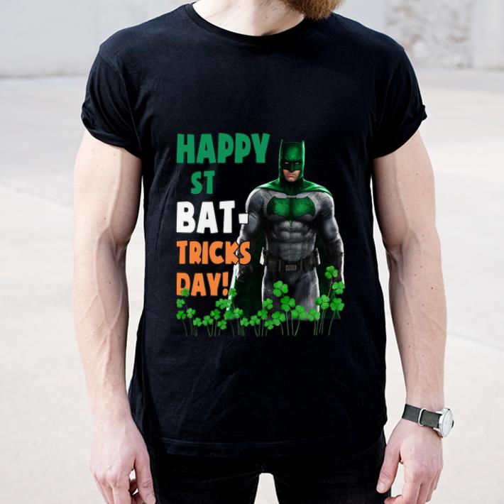 Premium Bat Man Happy St Bat–Tricks Day Shamrock St. Patrick's Day shirt
