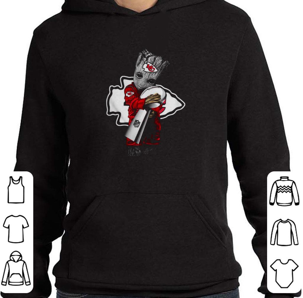 Top Baby Groot Hug Kansas City Chiefs Super Bowl shirt