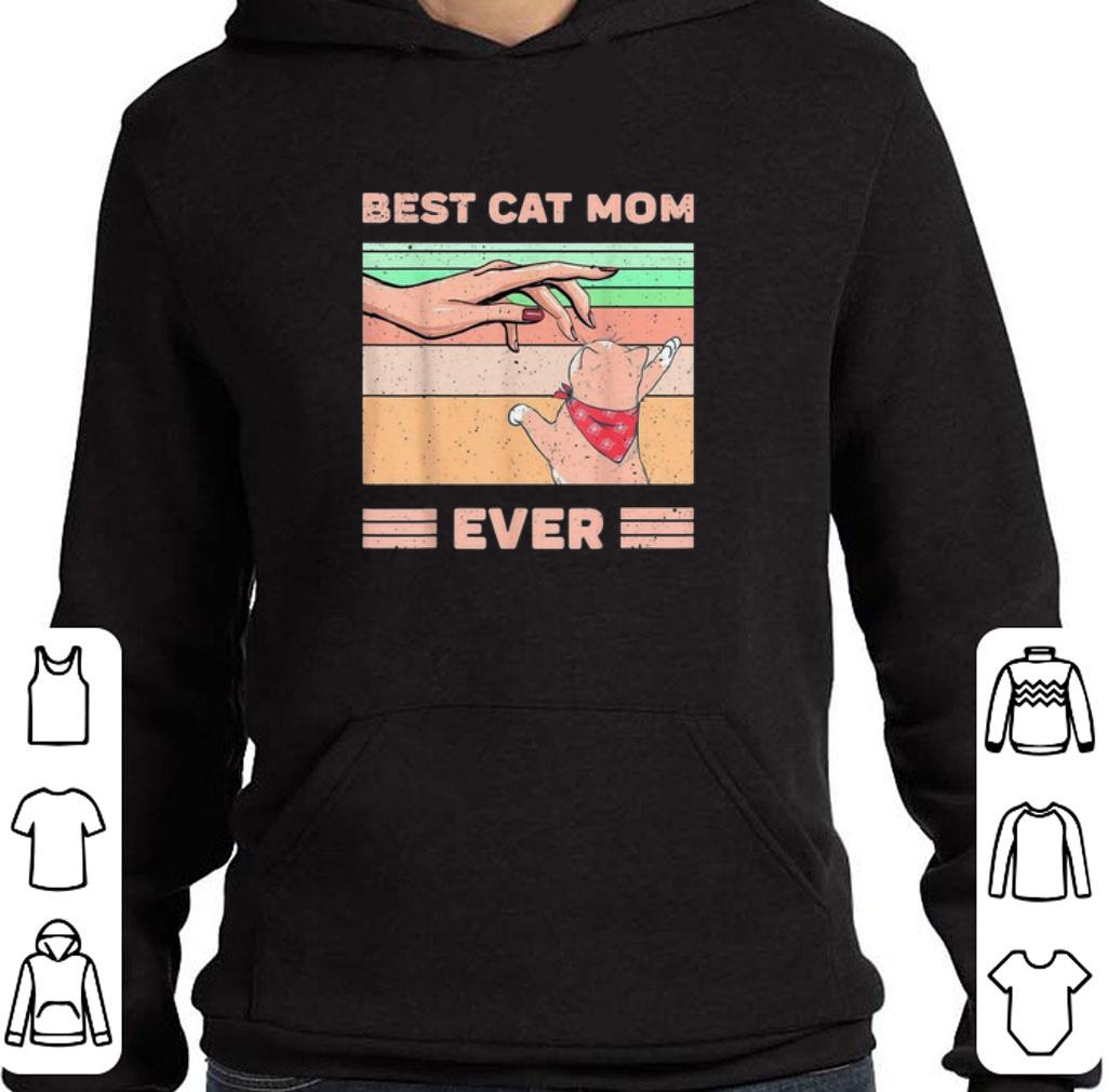 Funny Best Cat Mom Ever Vintage Bump Fist Mother’s Day shirt