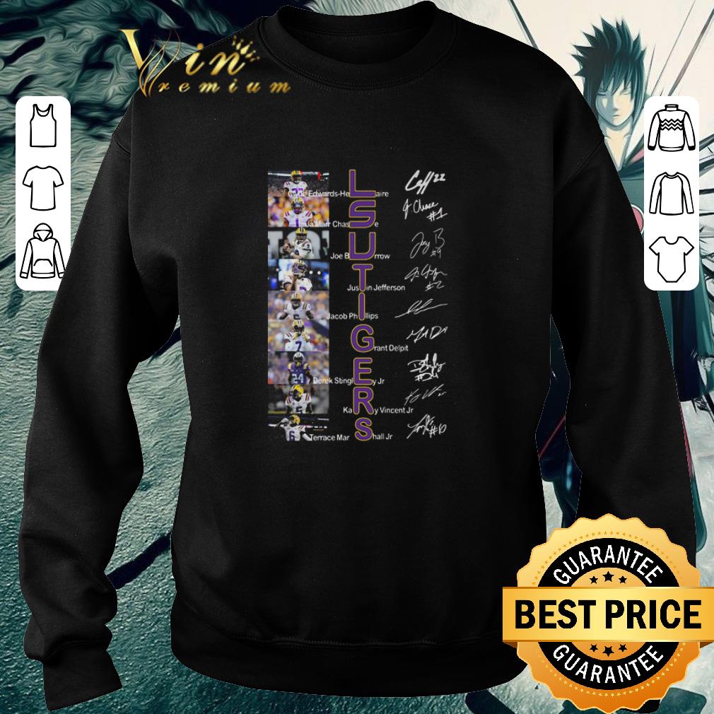 Funny LSU Tigers Players Signatures Clyde Edwards-Helaire Joe Burrow shirt 7 Funny LSU Tigers Players Signatures Clyde Edwards-Helaire Joe Burrow shirt