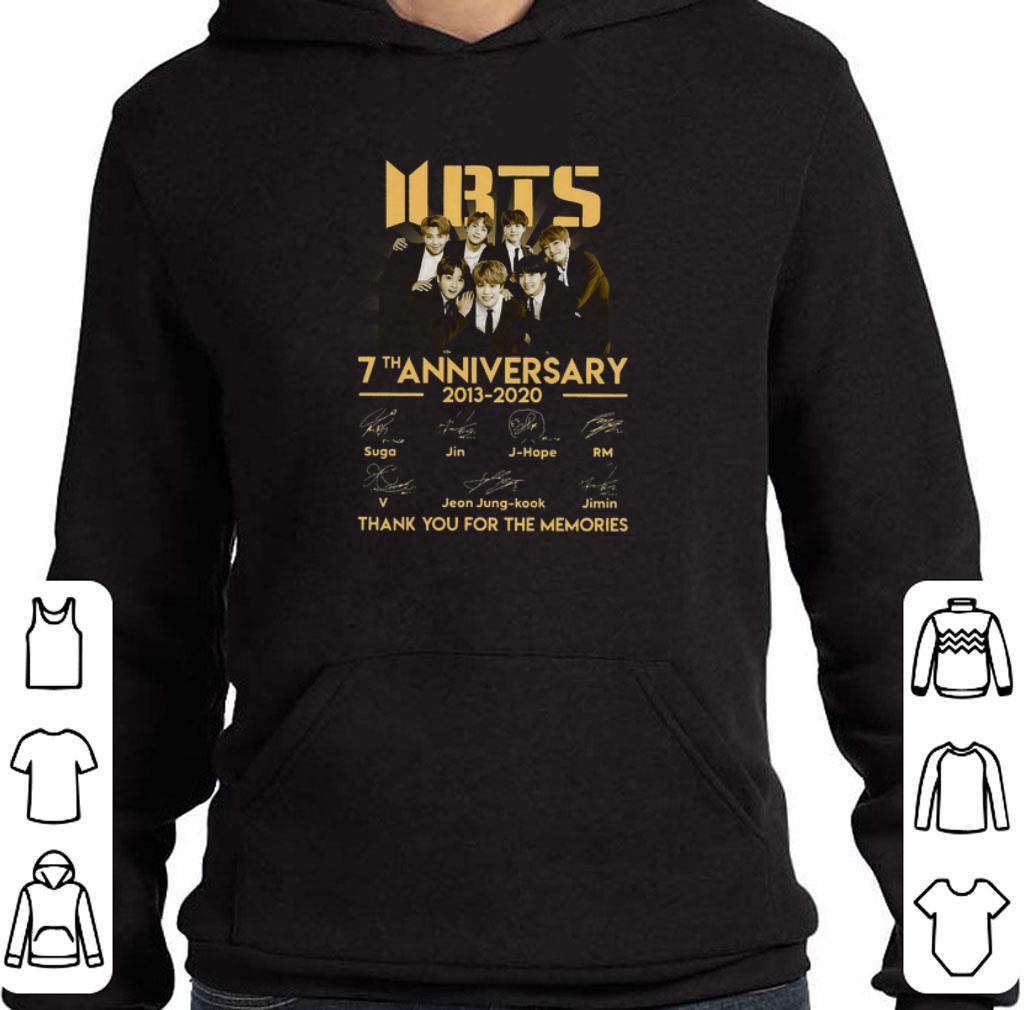 Hot Bangtan Boys Logo BTS 7th anniversary 2013-2020 signatures shirt