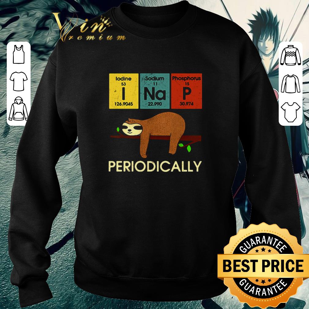 Hot Vintage Science sloth I nap periodically shirt