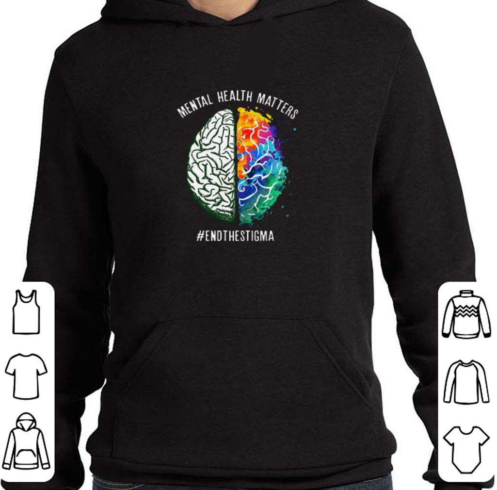 Official Colorful Brain Mental Health Matters #endthestigma shirt