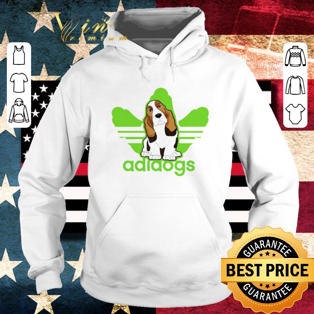 Premium Adidas Logo adidogs Basset Hound shirt