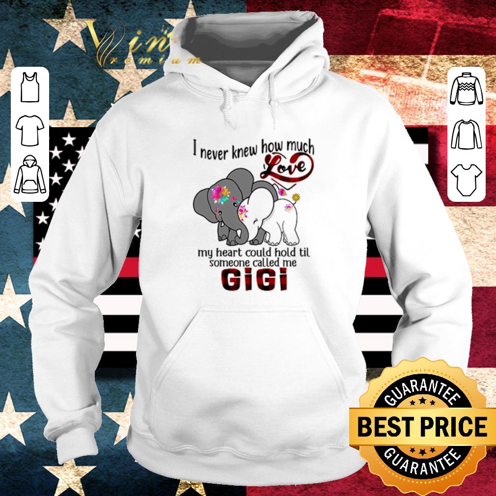 Premium Elephants I never knew how much love my heart could hold til Gigi shirt