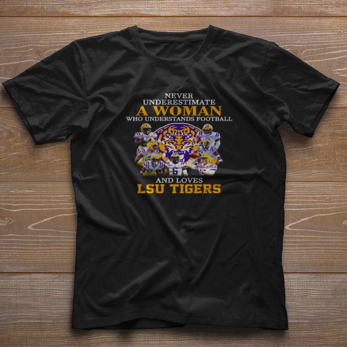 Pretty LSU Tigers signatures Never underestimate a woman who understands shirt