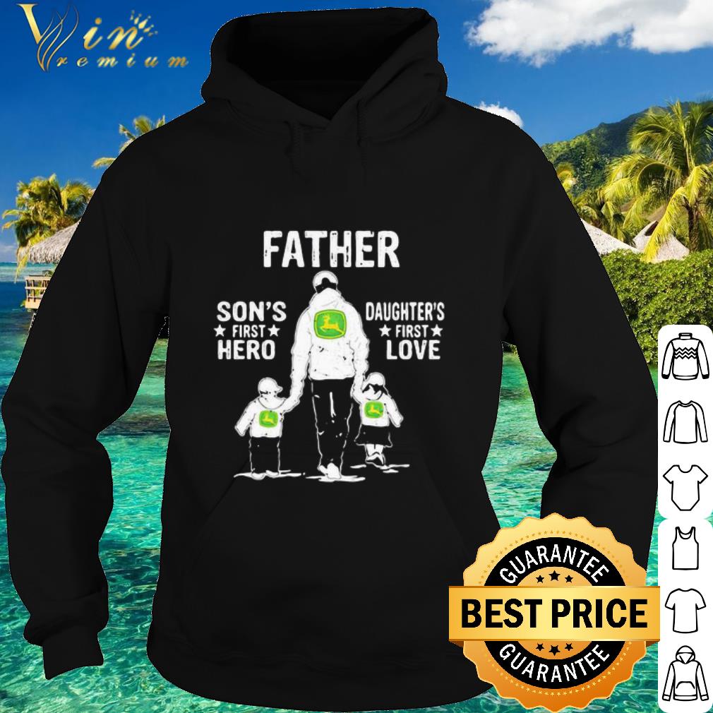 Nice John Deer Father Son’s First Hero Daughter’s First Love Father’s Day shirt