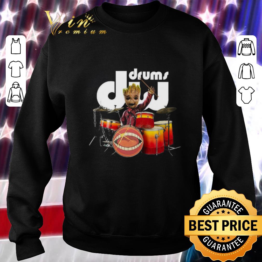 Premium Baby Groot Playing Drums DW Drum Workshop shirt