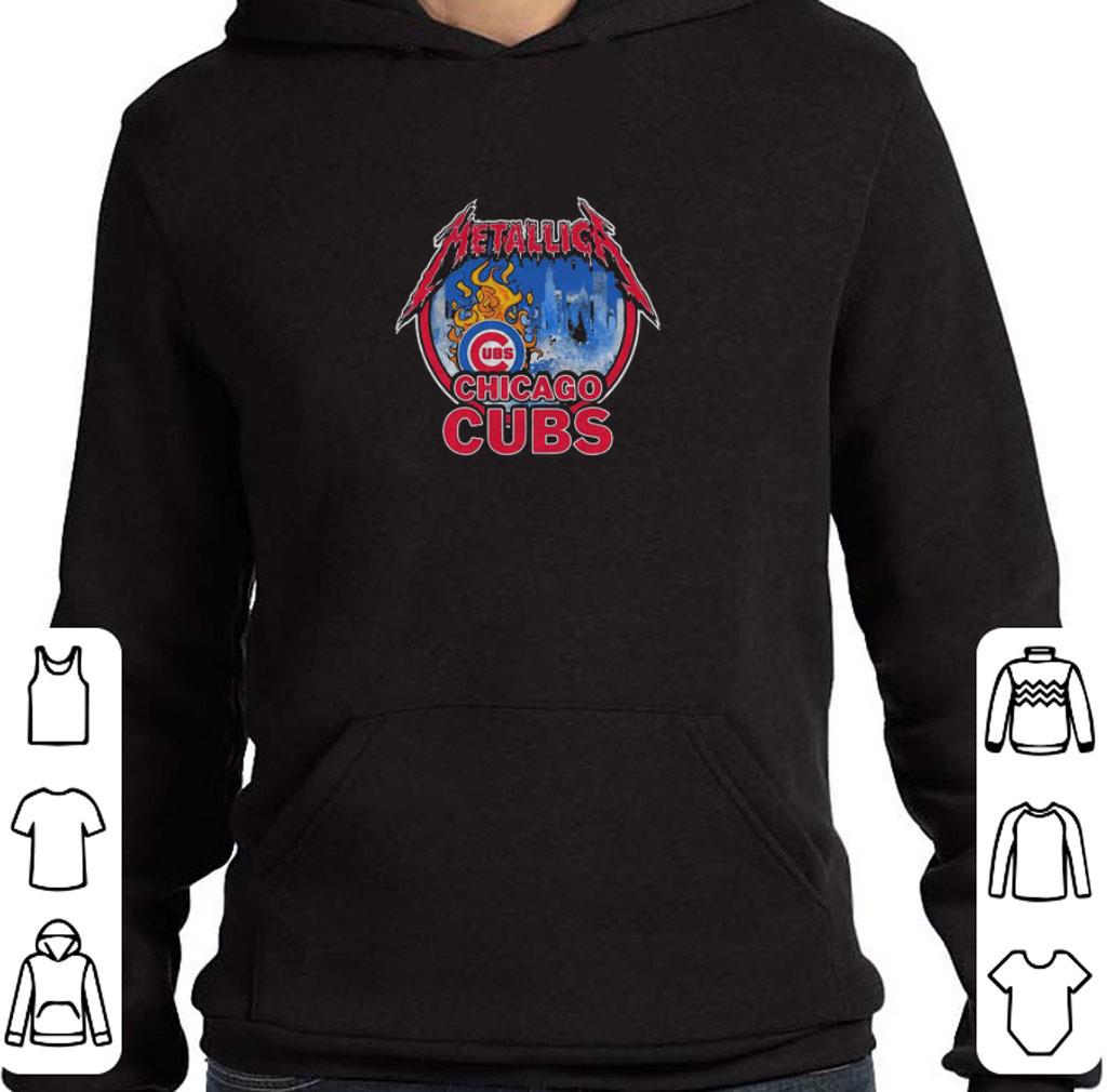 Awesome Metallica mashup Chicago Cubs Logo shirt