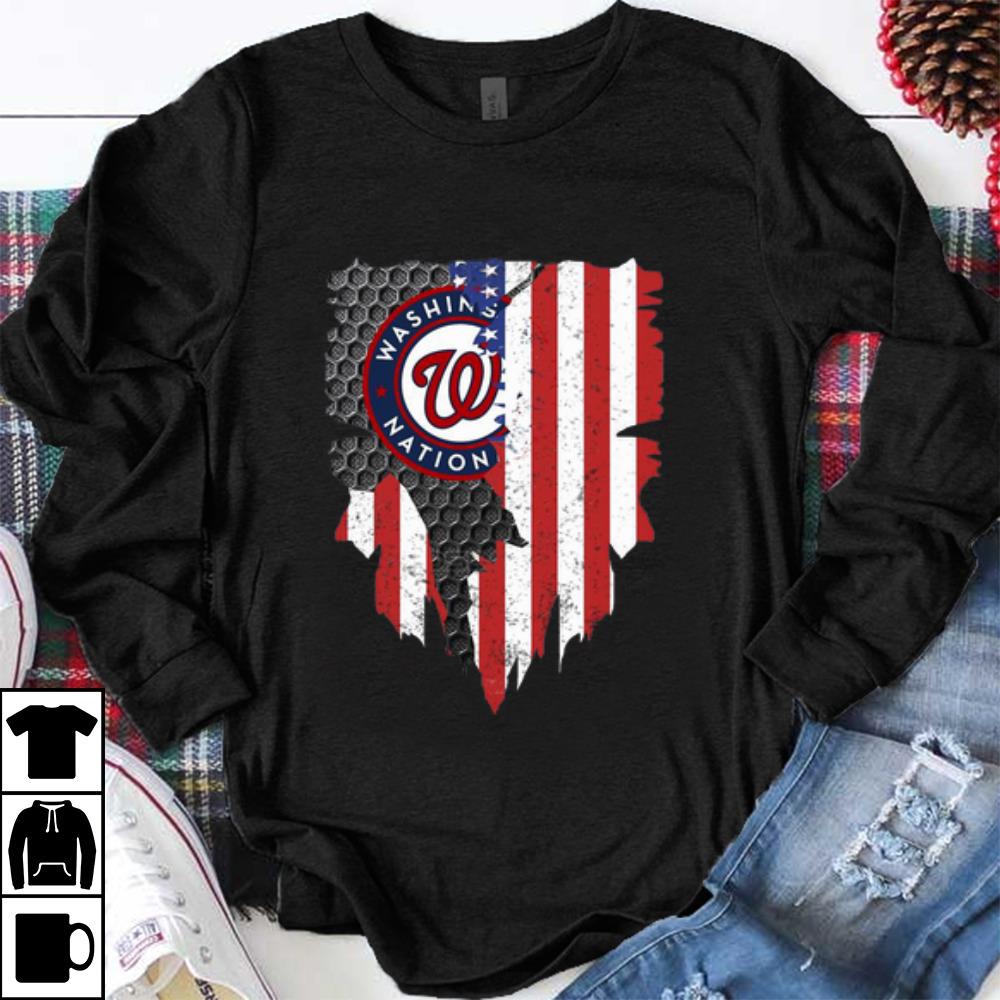 Awesome Washington Nationals Blood Inside American Flag shirt, hoodie