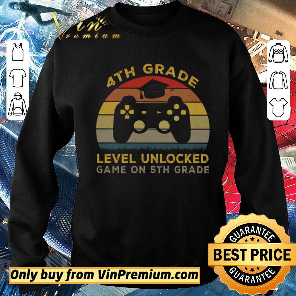 Awesome 4th Grade Level Unlocked Game On 5th Grade Vintage shirt
