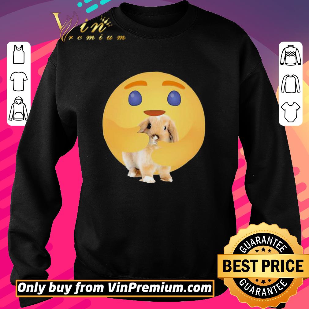 Pretty Facebook care emoji hug bunny shirt