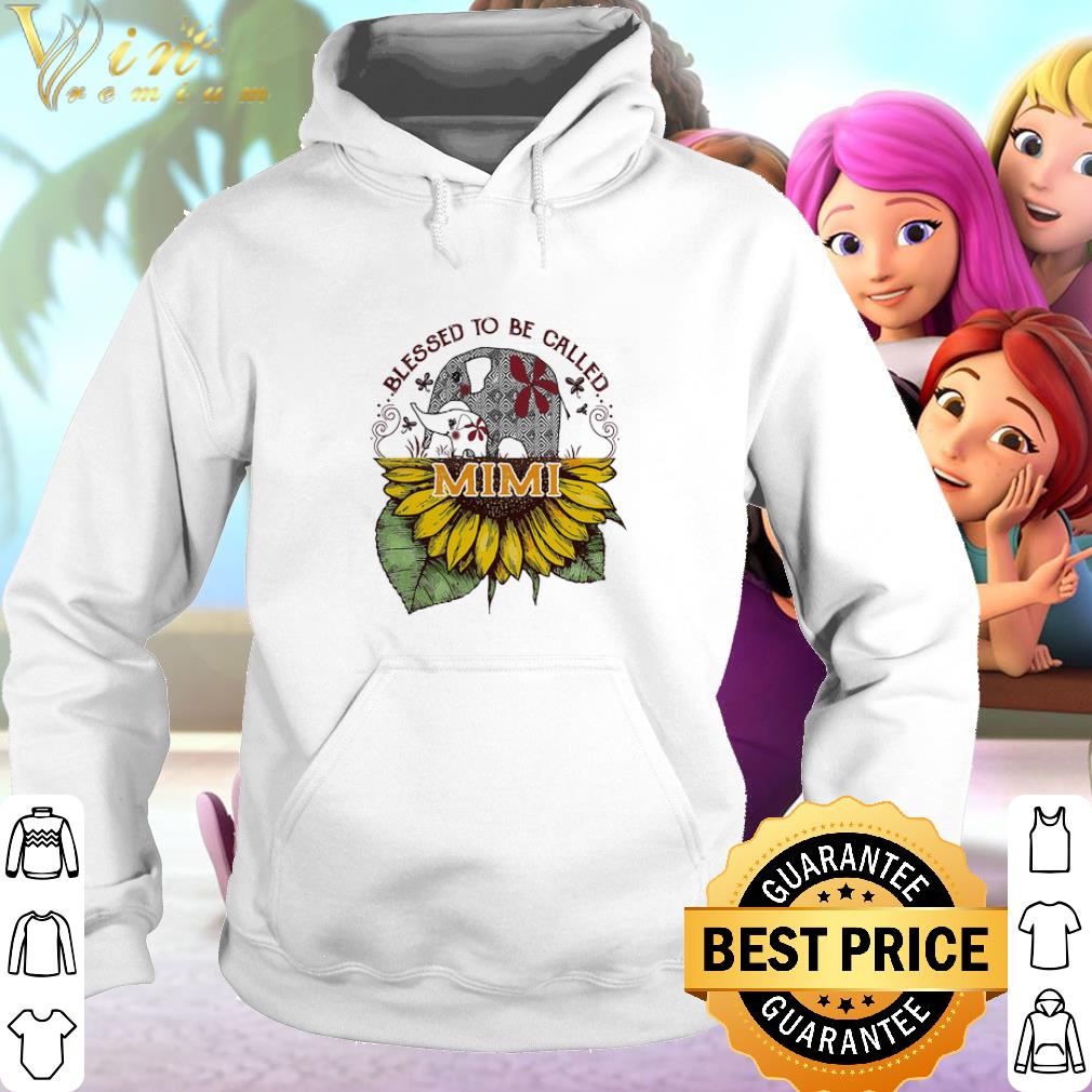 Best Elephant Blessed To Be Called Mimi Sunflower shirt