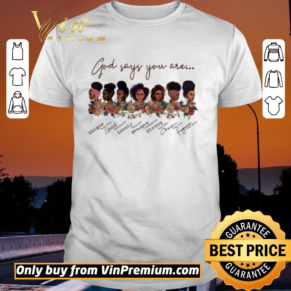 Pretty God Says You Are Black Woman Unique Special Lovely Precious ...