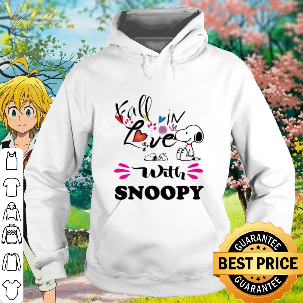 Top Fall in love with Snoopy Peanuts shirt