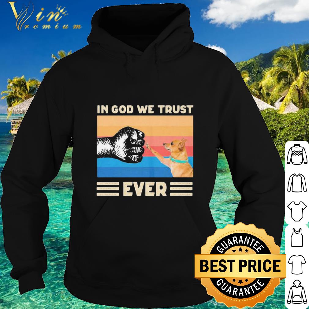 Nice Vintage In God We Trust Ever Black Lives Matter And Dog shirt