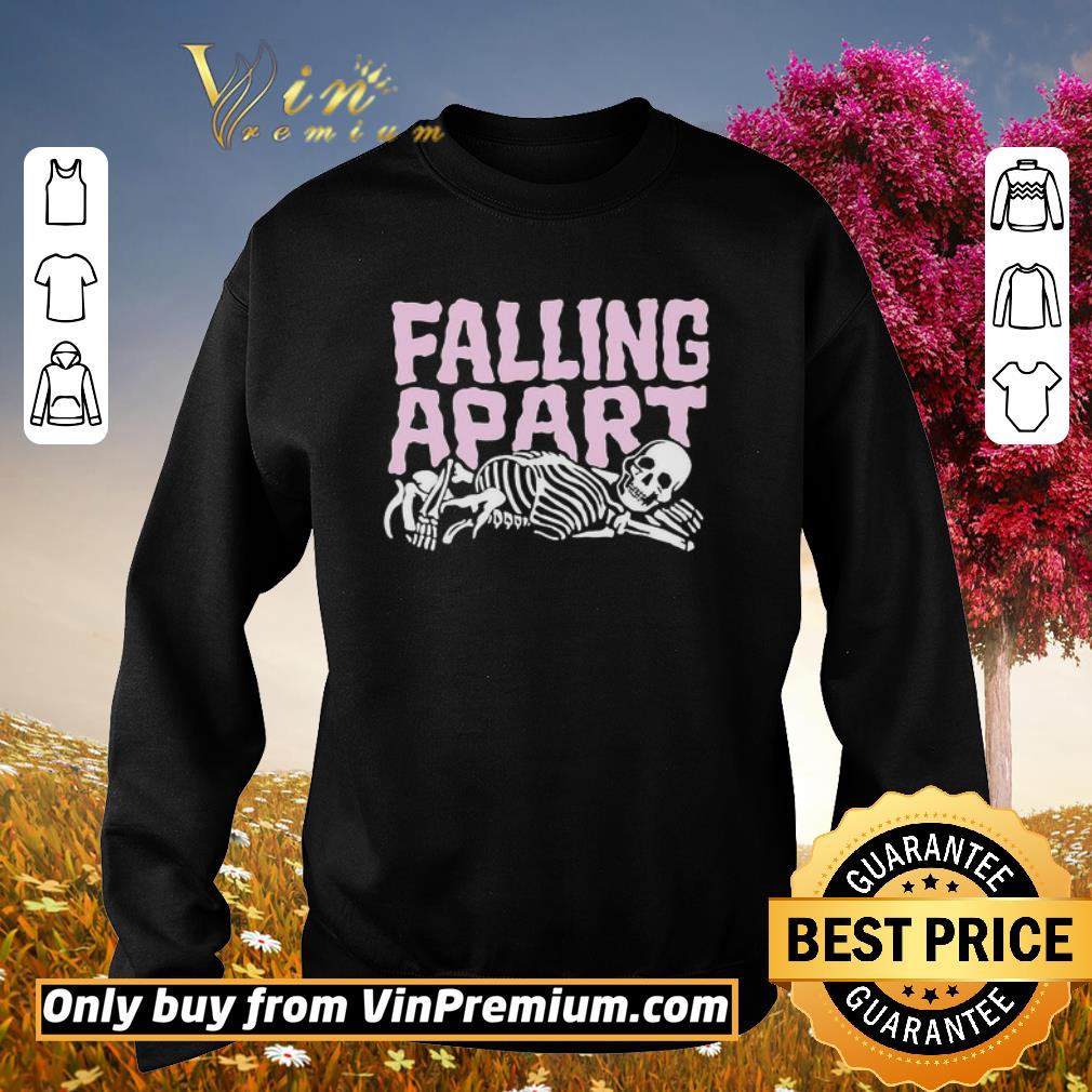 Hot Skeleton falling apart shirt