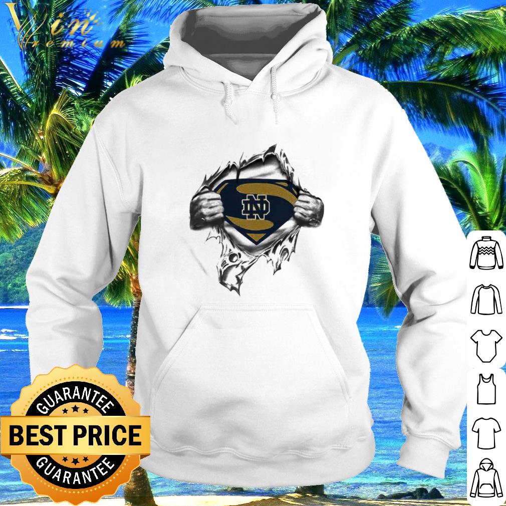 Best Notre Dame Fighting Irish Insides Me Superman Logo shirt