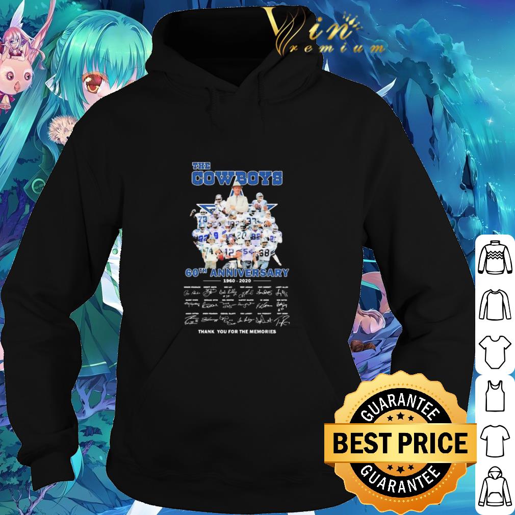 Nice The Cowboys Team Football 60th Anniversary 1960-2020 Signatures shirt