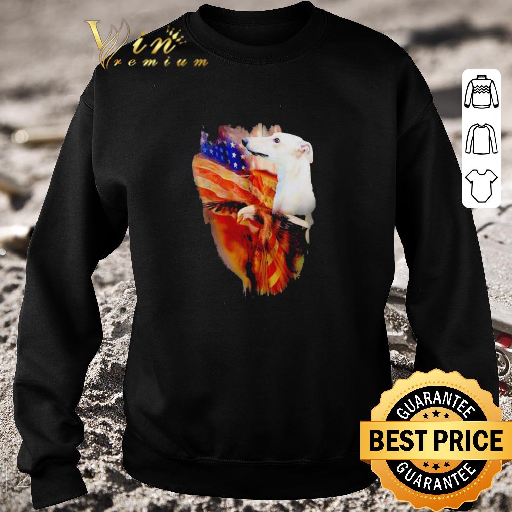 Premium Greyhound and Eagle America 4th of july independence day shirt