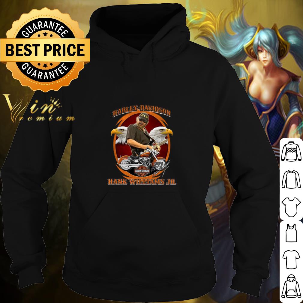 Cool Harley-Davidson mashup Hank Williams Jr signature shirt