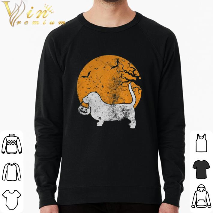 Hot Basset Hound Dog Pumpkin Halloween Costume shirt