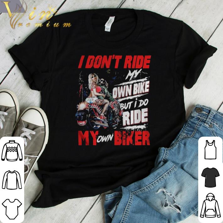 Only A Biker T-Shirt funny motorcycle motorbike ladies long sleeve