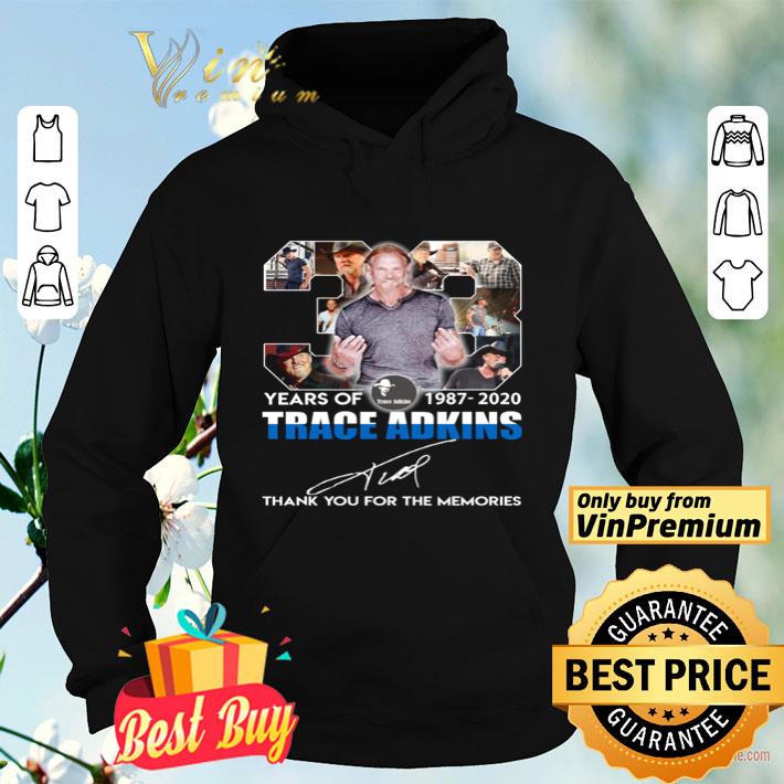 38 Years of Trace Adkins 1987-2020 thank you for the memories signature shirt