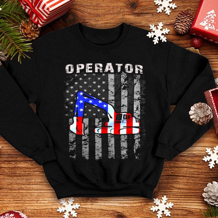 American Flag Draw Operator shirt
