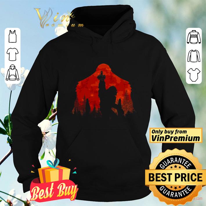 Bigfoot Middle Finger Silhouette In The Forest shirt 4 1 - Bigfoot Middle Finger Silhouette In The Forest shirt