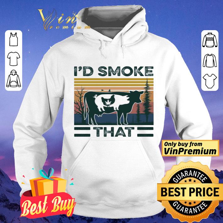 Cannabis Chicken Pig Cow I'd Smoke That Vintage shirt Cannabis Chicken Pig Cow I d Smoke That Vintage shirt 4 - Cannabis Chicken Pig Cow I'd Smoke That Vintage shirt