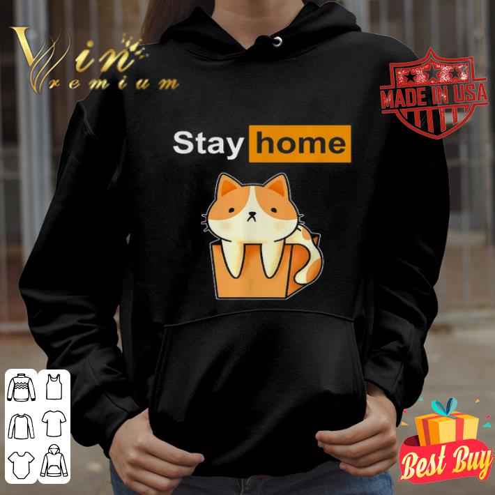 Cat Stay home Pornhub logo shirt Cat Stay home Pornhub logo shirt 4 - Cat Stay home Pornhub logo shirt