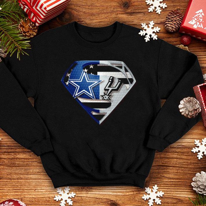 Dallas Cowboys And San Antonio Spurs Inside Superman shirt
