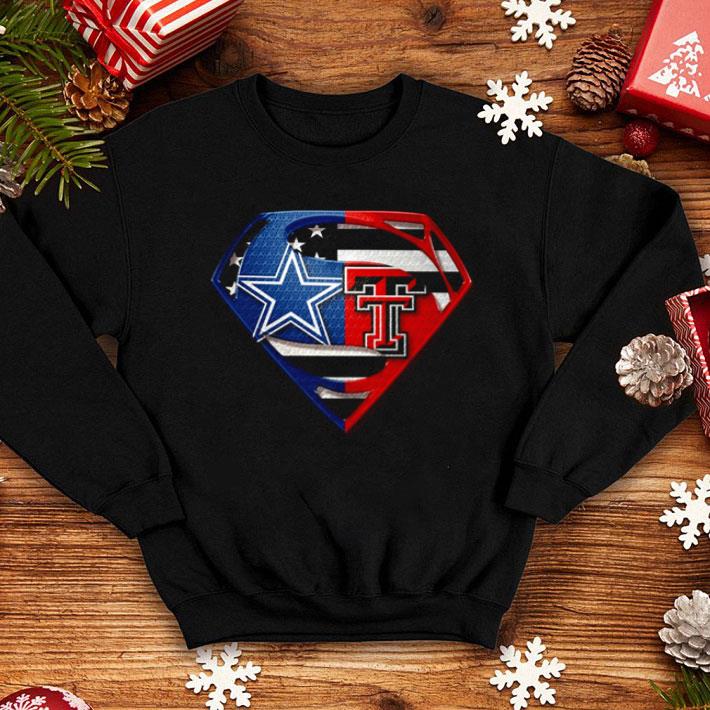 Dallas Cowboys And Texas Tech Red Raiders Inside Superman shirt