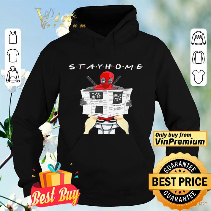 Deadpool on toilet stay home shirt