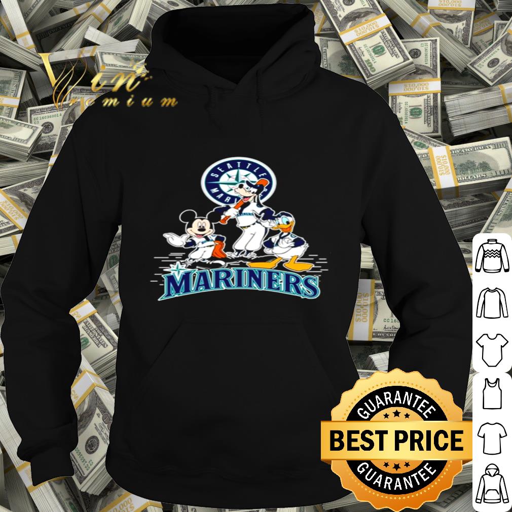 Disney Mickey Mouse Goofy Donald Duck Seattle Mariners logo shirt