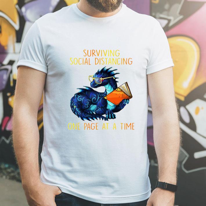 Dragon Surviving Social Distancing One Page At A Time Covid-19 shirt 1 Dragon Surviving Social Distancing One Page At A Time Covid-19 shirt