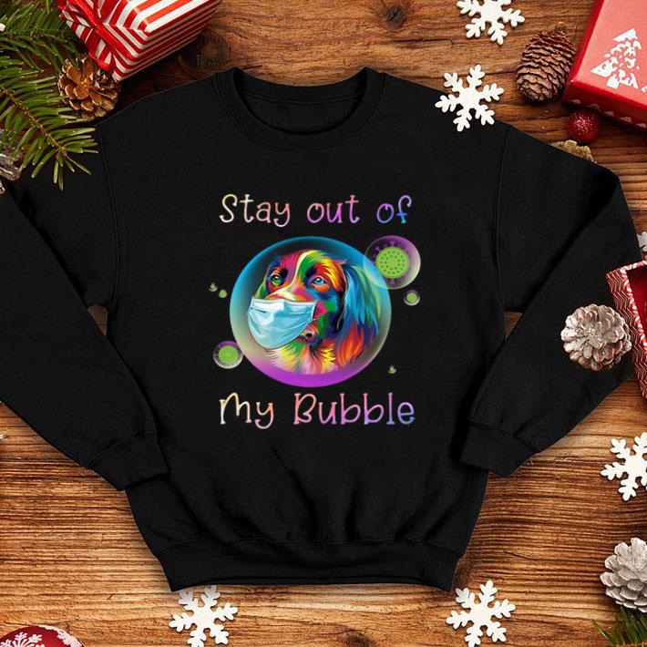Golden Retriever Mask Stay Out My Bubble Covid-19 shirt 1 Golden Retriever Mask Stay Out My Bubble Covid-19 shirt