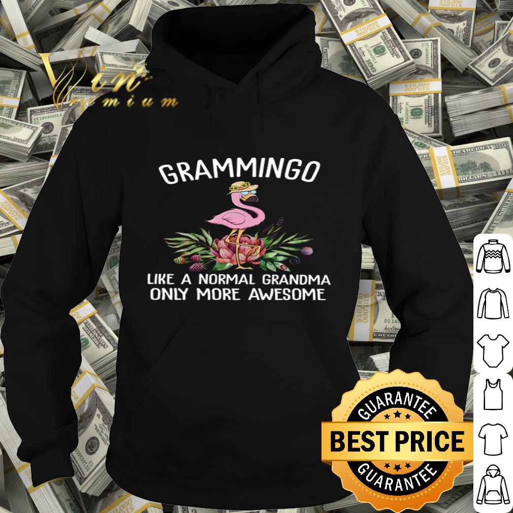 Grammingo like a normal grandma only more awesome flamingo lotus shirt