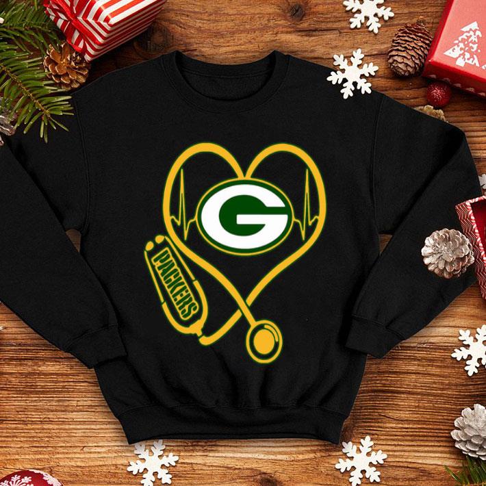 Green Bay Packers Heartbeat Nurse Stethoscope shirt 1 Green Bay Packers Heartbeat Nurse Stethoscope shirt