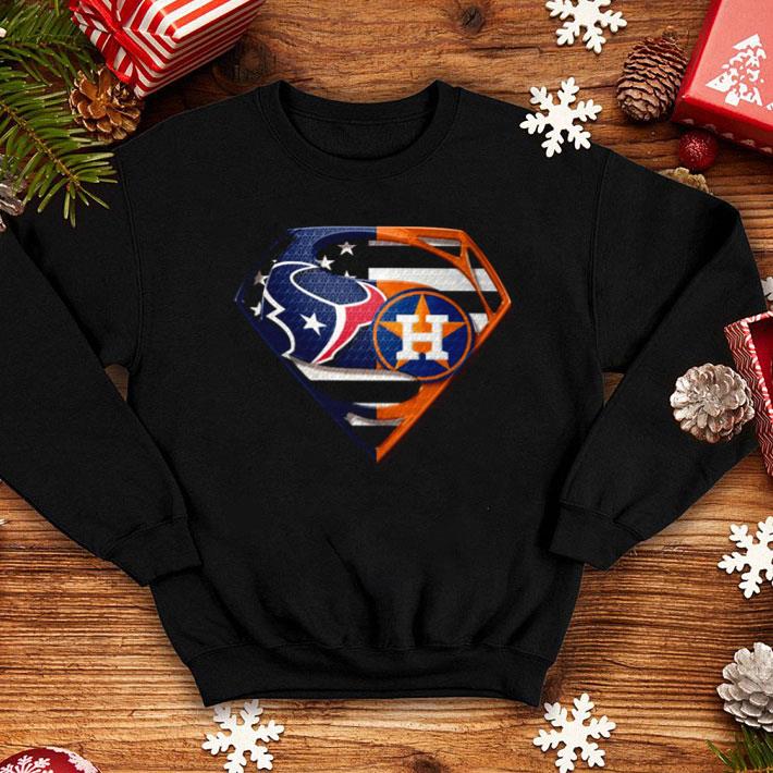 Houston Texans And Houston Astros Inside Superman shirt