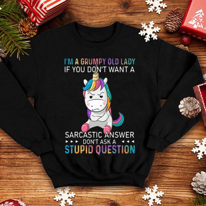 I’m A Grumpy Unicorn Lady If You Don’t Want A Sarcastic Answer shirt 12 I’m A Grumpy Unicorn Lady If You Don’t Want A Sarcastic Answer shirt