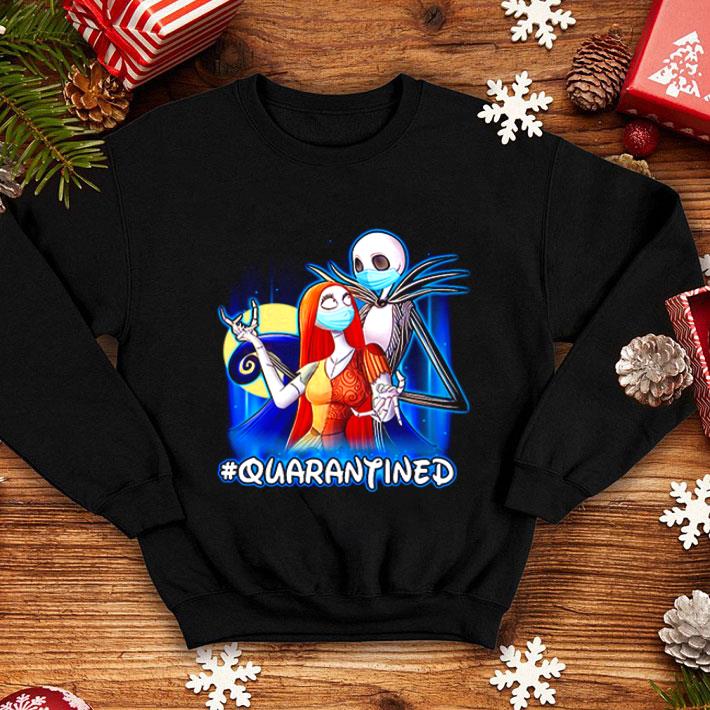 Jack Skellington And Sally Mask #Quarantined Covid-19 shirt